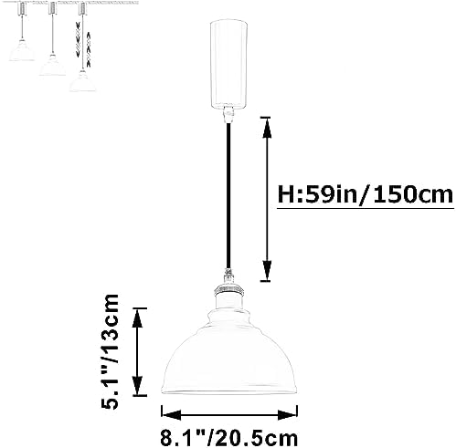 Smart Group Control with Stepless Dimming H Track Pendant Light Kitchen Rustic