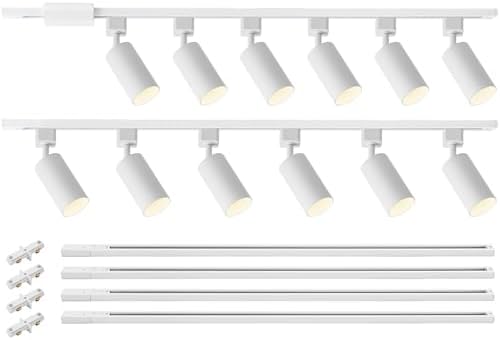 12-Light GU10 Track Lighting Kit with Modern Design