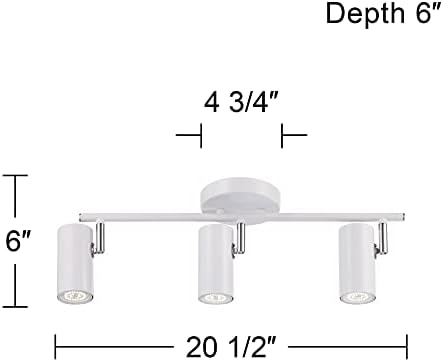 Pro Track Galena 3-Head LED Ceiling Track Light Kit with 90 CRI