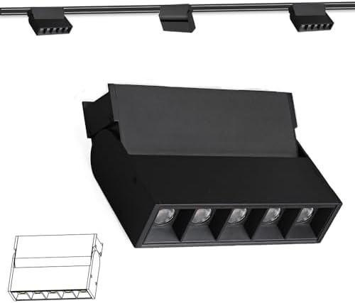 Magnetic LED Ceiling Light Kit 48V Track Depth 30mm Black 4000K