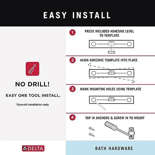 Delta Tetra Double Robe Towel Hook