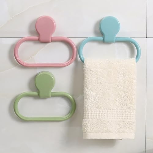 POPETPOPTowel Ring Compact Durable Hand Towel Holder for Bathroom Kitchen