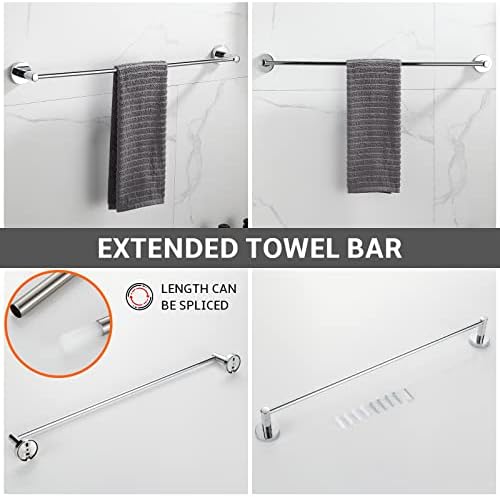 Stylish Chrome Bathroom Hardware Set
