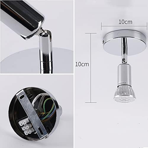 KISUFU Track Lighting Kit 24W 4 Head Foldable Ceiling Spotlight