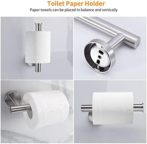 10-Piece 16-Inch Brushed Nickel Bathroom Accessories Set