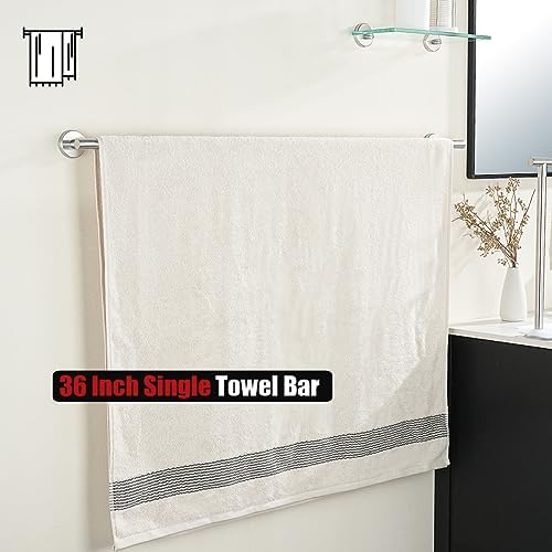 Space-Saving 36-inch 304 Stainless Steel Towel Bar