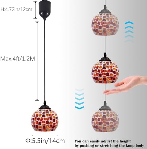 Adjustable Globe Pendant Light