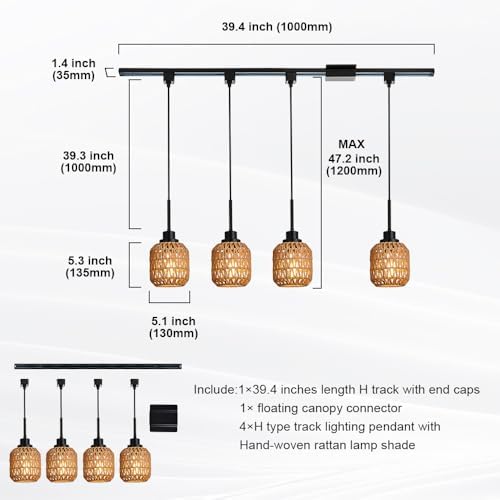 Bamboo Rattan Pendant Lights