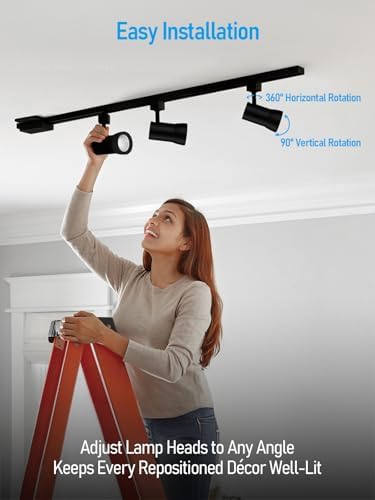 Bright 3000K Warm Aluminum Track Lighting Kit for Home Business