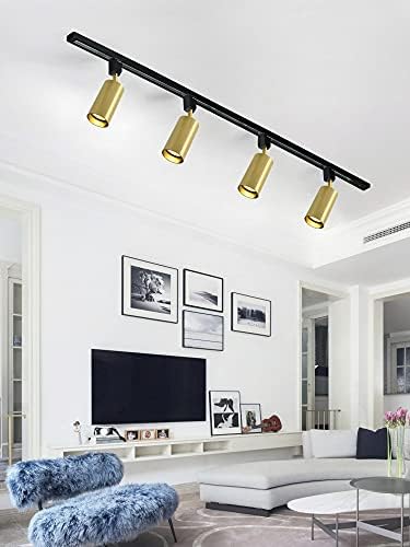 Adjustable Angle Track Lighting Set for Front Hallway with GU10 Bulb