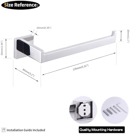 Elegant Stainless Steel Towel Holder GERZWY Dishwasher Safe Bathroom Kitchen Organizer
