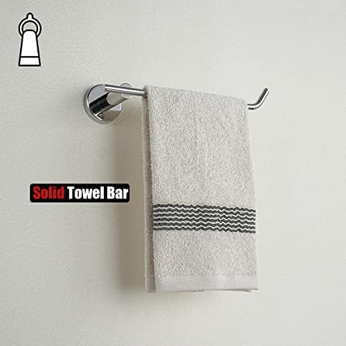 JQK Chrome Towel Ring 9-Inch Polished Stainless Steel Bar Holder
