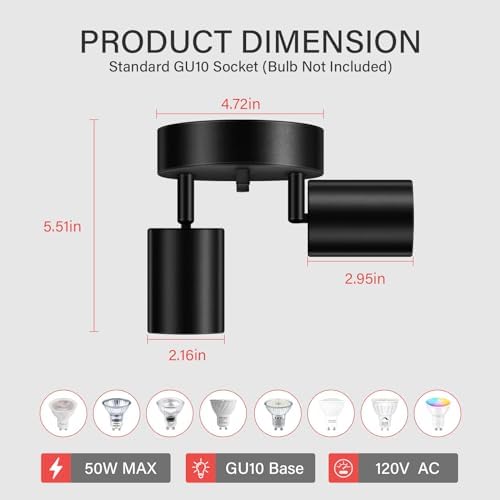 AUQUEE LED Track Lighting Kit for Home Use