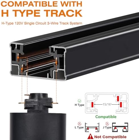 AOAXL Track Lighting H Type 4000K