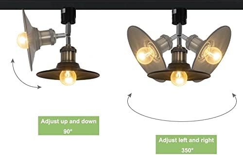 KAYYELAMP Retro Design Track Lighting Fixture for Galleries Front Rooms
