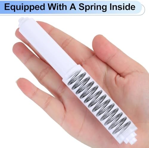 4-Pack Toilet Paper Holder Spring Rod White