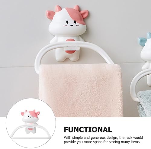 Cartoon Flat Ring Bathroom Towel Rack