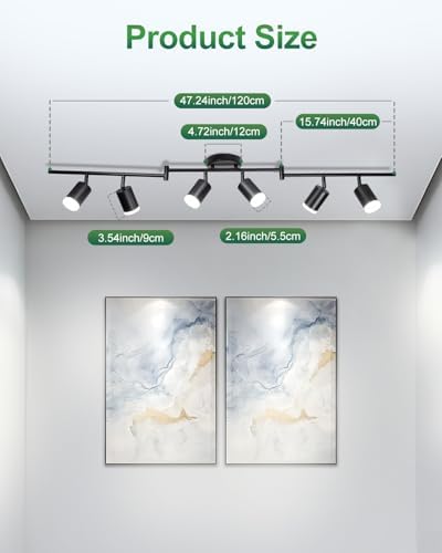6-Way Track Lighting Kit for Modern Home