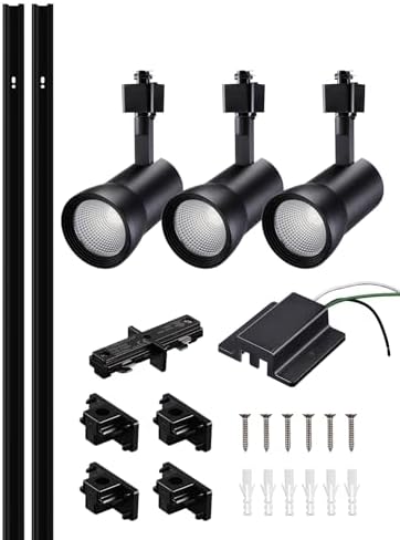 Bright 3000K Warm Aluminum Track Lighting Kit for Home Business