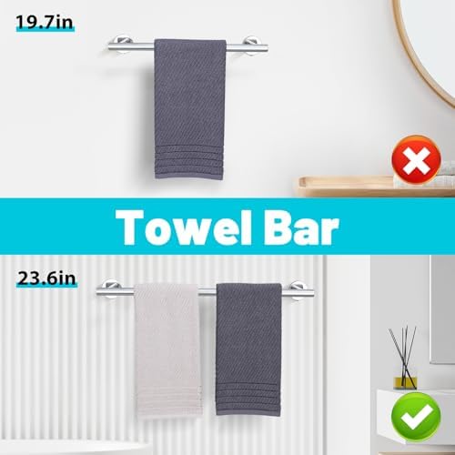 Chrome Bronze Bathroom towel bar set