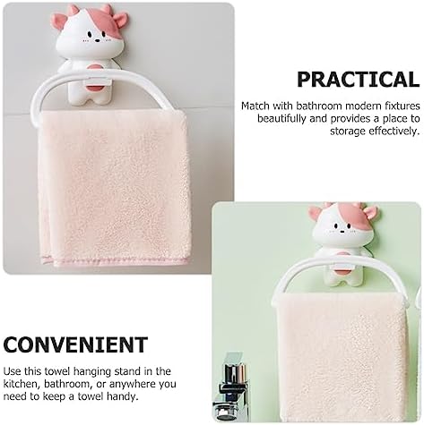 Cartoon Flat Ring Bathroom Towel Rack