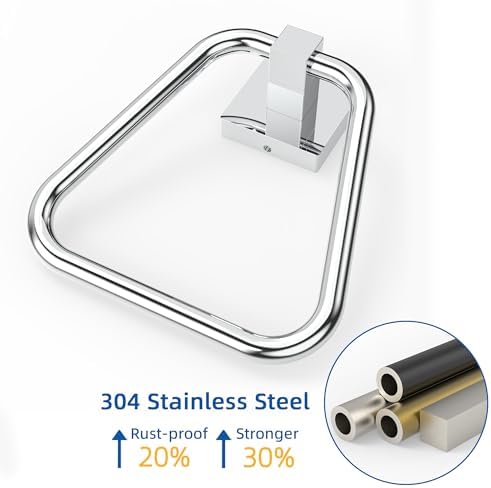 Sturdy Rustproof RUACQ Towel Ring