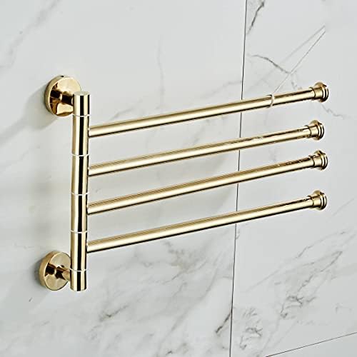 Black Towel Rail for Bathroom Wall-Mounted Durable Easy to Install