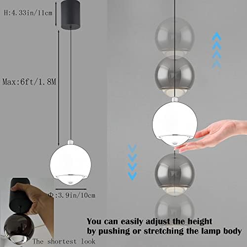 Adjustable H-Type Track Light Pendant