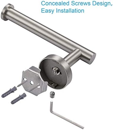 Tastos Stainless Steel Brushed Nickel Toilet Paper Holder