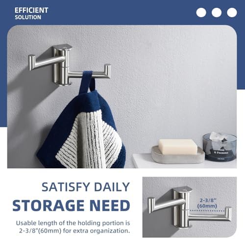 Angle Simple Swivel Towel Hook