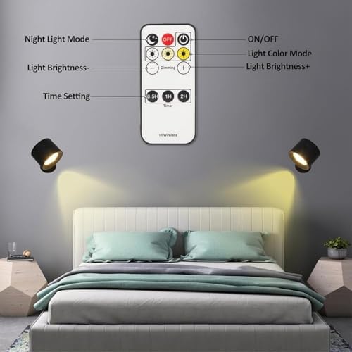 Glowright Lights 360 Rotating Magnetic LED Lights White Set of 2