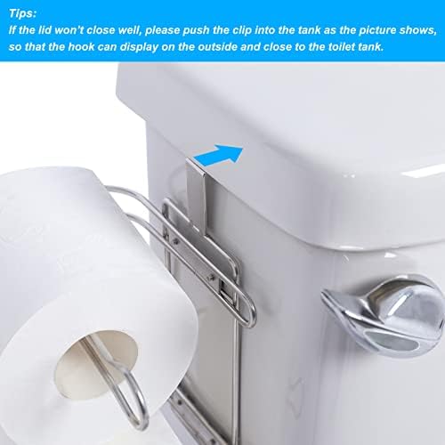 Over the Tank Toilet Paper Holder Stainless Steel