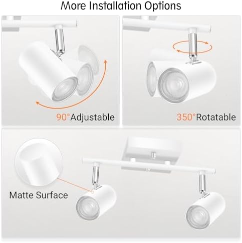 BoostArea 2-Light Track Lighting Kit