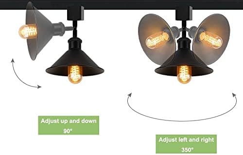 Adjustable J-Type Track Lighting E26