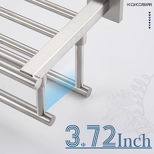 Sturdy 32-inch Towel Bar with Brushed Nickel for Home Bathroom Use
