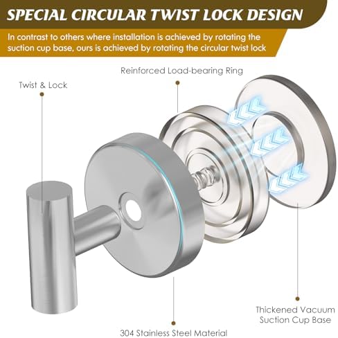 MOTAIPEAK Suction Cup Shower Hooks
