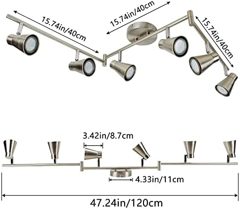 Illuminate Your Space with 6-Light Flexible LED Spot Lighting