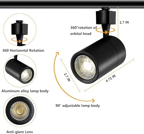 Bravsekai 2-Light LED Track Lighting Kit