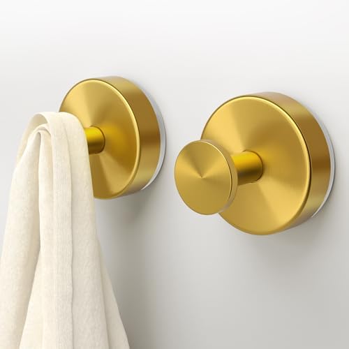 No Drill Bathroom Suction Cup Hooks for Towels Robes