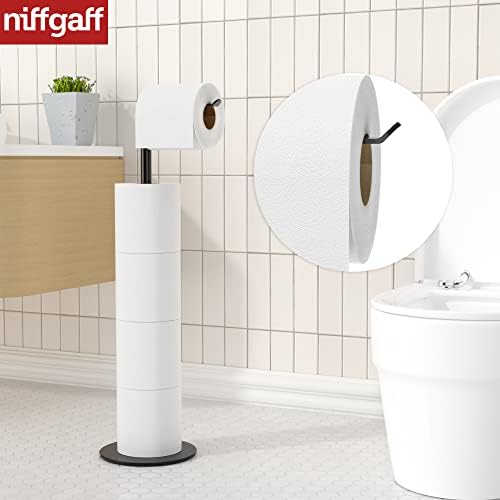 4-in-1 Toilet Paper Holder with Stainless Steel Surface