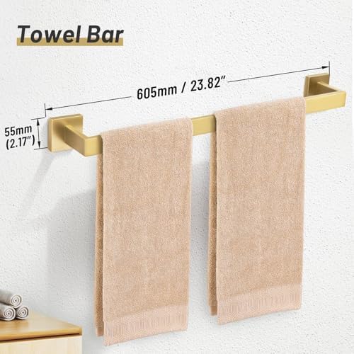 10-Piece High-Quality Stainless Steel Towel Bar Set for Bath Remodeling