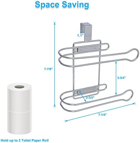 Over the Tank Toilet Paper Holder Stainless Steel
