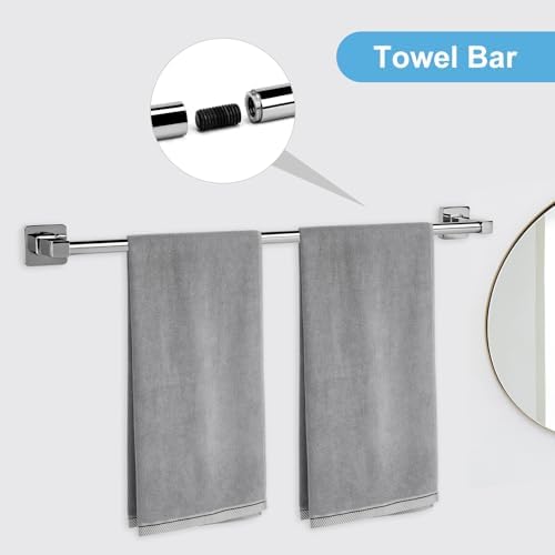 Premium Polished Chrome Bathroom Hardware Set for a Crystal-Clear Home