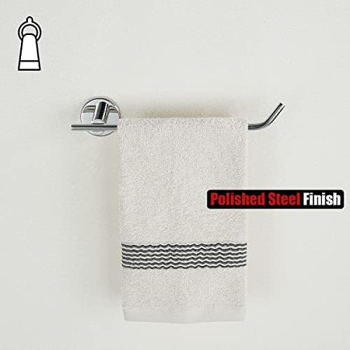 JQK Chrome Towel Ring 9-Inch Polished Stainless Steel Bar Holder