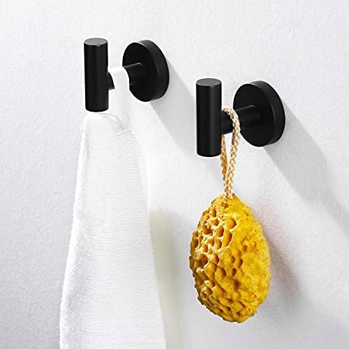 2-Pack Stainless Steel Wall-Mounted Towel Hook Set