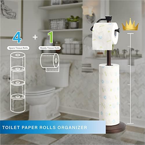 ZCCZ Space-Saving Toilet Paper Holder Stand