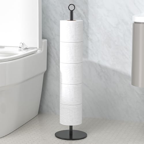 Stainless Steel Toilet Paper Holder Modern Design 5-6 Rolls Capacity