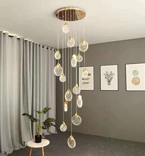 Modern Long Crystal Chandelier