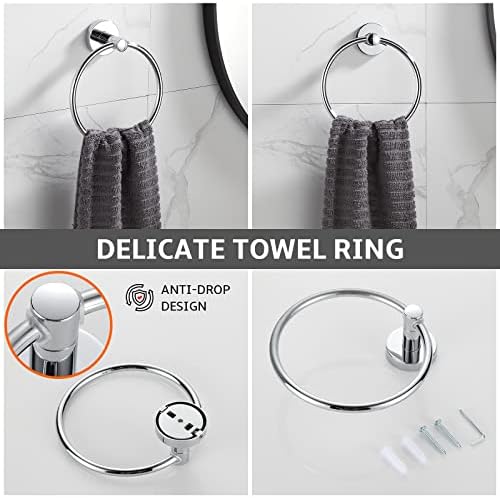 Stylish Chrome Bathroom Hardware Set