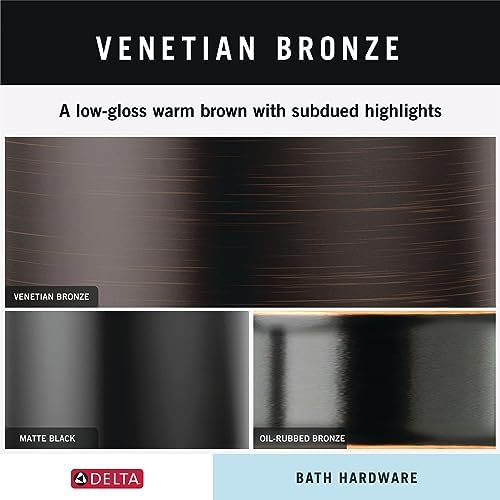 Delta Faucet 76435-RB Ashlyn Double Towel Hook SpotShield Venetian Bronze